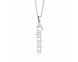Collier signe astrologique MoodLux - Capricorne - Argent - Acier inoxydable – Collier de 50 cm avec pendentif zodiaque - Hommes & Femmes – 12 signes astrologiques – Cadeau parfait
