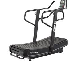 VirtuFit Pro Elite HiiT Running Loopband - Zelfaangedreven Air Runner - Onbeperkte Topsnelheid - 4 Weerstanden - 160 x 44 cm Loopvlak - Tot 160 kg - High Intensity Interval Training
