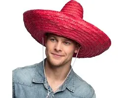 Boland - Sombrero Puebla Rood - 49 - Volwassenen - Unisex