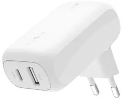 Belkin BOOSTCHARGE 42w - Chargeur mural Dual - 30w USB-C PD PPS + 12w USB-A - Chargeur rapide
