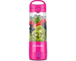 nutribullet Portable - Blender portable à emporter - Blender rechargeable - Mini blender sans fil - Rose vif