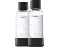 Mysoda - Set van 2 herbruikbare flessen van 0.5 liter - Black - Geschikt voor Mysoda apparaten