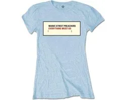 Manic Street Preachers - Everything Must Go Dames T-shirt - 2XL - Blauw