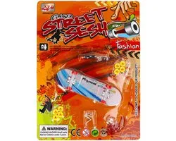 Miniskateboard Vingerskateboard Stunt - Street Sesh Fingerboard - Met Extra Wieltjes en Gereedschap - Skate Speelgoed