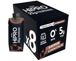 Danone HiPRO Eiwitshake – Chocolade – 25g Proteïne – 8 x 330ml – Lactosevrij