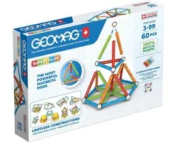 Geomag Super Color Recycled - Magnetisch Constructiespeelgoed met Panelen - 60-delig - Vanaf 3 jaar