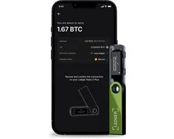 Ledger Nano S Plus – Crypto Hardware Wallet met USB-C – Voor Bitcoin, Ethereum, Solana & NFT’s – Beheer 1000+ Coins - Oxidate Green
