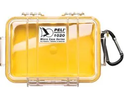 Peli - Micro Case - IP67 - waterdicht - watertight - dustproof - stofdicht - opbergen - #1020 WL WI-YELLOW CLEAR