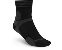 Bridgedale Trail Run Ultralight T2 Merino Sport 3/4 Crew Noir/Gris S
