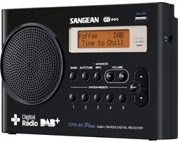 Sangean DPR-69+ Portable DAB+ Digital Radio (FM Tuner, Battery/Main) Black