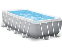 Intex rechthoekig Prism Frame Pool 488x244x107 cm met filterpomp en accessoires 26792GN