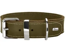 Hunter Halsband Aalborg Special Olijfgroen - Hondenhalsband - 35 cm