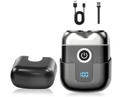 Rasoirs électriques pour hommes, mini rasoirs électriques pour hommes, tondeuses à barbe, tondeuses pop-up, charge rapide USB-C - design portable, idéal pour les voyages et la maison