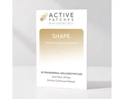 Active Patches SHAPE - Afslankpleisters met Berberine, Bittermeloen & Ginseng - Afslanken & Afvallen - Detoxpleisters - Alternatief Afslankpillen - 30 Stuks