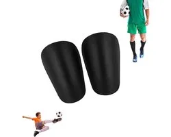 Consumerce® Mini Scheenbeschermers 10x6 cm - Zwart - Scheenbeschermer Voetbal – Scheenlappen Kind – Klein – Shin Guards – Shinguards