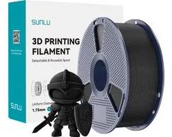 SUNLU 3D-filament PLA+ 1.75mm ZWART