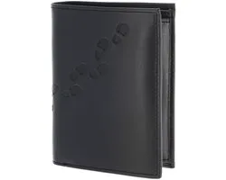 oxmox Cuir porte-monnaie Leather RFID Protect Kombibörse Footsteps 2.0 Embossed Black noir