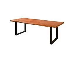 Tower Living Eettafel Nicosia - Rechthoek Bruin Hout - 220x100x77cm