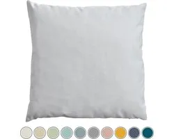 Sierkussens tuin: Qush Royal Sunbrella - Sunbrella Silver Grey | Vlekbestendig | Wasmachine | Waterbestendig | Kleurvast | Schimmelwerend l Babyproof | Wasbaar | sierkussens | werpkussens buiten