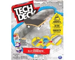 Tech Deck DIY Concrete - Herbruikbare Modelleerspeelset - Met Uniek Enjoi-vingerskateboard