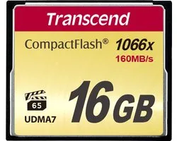 Transcend CompactFlash Card 1000x 16GB 16GB CompactFlash