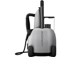 Laurastar Lift Xtra: Draagbare 3-in-1 Stoomcentrale, Strijkt, Ontkreukt en Reinigt Textiel, Hygiënische Stoom, Automatische Temperatuur, 3D Zoolplaat, Afneembare Watertank, Verticaal Strijken (Alu)