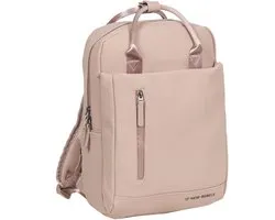 New Rebels Unisex Harper Miami Rugzak - 9L waterdichte rugzak met dubbele sluiting - 13 inch laptopvak - Waterafstotende ritssluiting - Gewatteerde riemen, ideaal voor werk & school - Oudroze