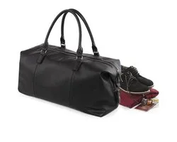 Senvi Weekender Bag - Kleur Zwart - Leatherlook - 30 liter