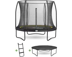 Salta Comfort Edition - Trampoline - Avec filet de sécurité, échelle et housse - ø 305 cm - Zwart
