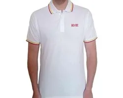 AC/DC - Classic Logo Polo shirt - L - Wit