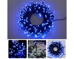 Cheqo® Éclairage de Noël - Éclairage de sapin de Noël - Lumières de Noël Blauw - Guirlande lumineuse LED - 80 LED - 6 mètres - Éclairage extérieur bleu - Étanche et économe en énergie