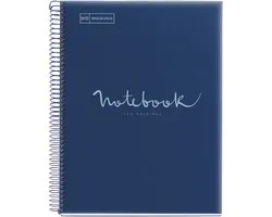 MIQUELRIUS collegeblok Notebook EMOTIONS, A4, lichtblauw, 80 vel