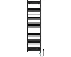 Sèche-Serviettes Électrique Avec WIFI - Lydia 180X50 Cm Noir Mat 769 Watts