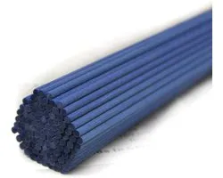100 Stuks Vervangende Geurstokjes voor Diffusers - Blauw, 30x3mm Fiber Sticks