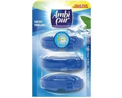 Ambi Pur Fresh Water & Mint - Navulling 3x55 ml - Toiletblok