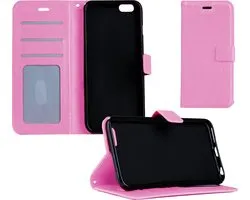 iPhone 5/5 s / 5SE Wallet Case Sleeve Case flip Bookcase Look Cuir - Rose