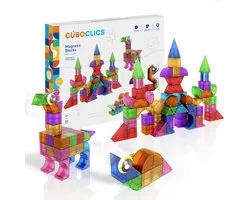 CuboClics - Magnetische Bouwblokken 85 Stuks - Magnetisch Speelgoed - 3D Bouwstenen - 13 Vormen - STEM Educatief Bouwspeelgoed - Vanaf 3 Jaar