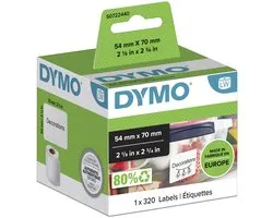Dymo Etiquettes multi-usage 320x 54 x 70 mm blanc 99015