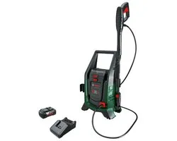 Bosch UniversalAquatak 36V-100 - Nettoyeur haute pression sans fil - Comprend 1 batterie 36 V (0 Ah), un chargeur, un pistolet haute pression Bosch , une lance, un tuyau haute pression de 4 m, une buse 3 en 1 et une bouteille de détergent