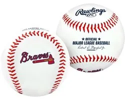 Rawlings - Honkbal - MLB - Atlanta Braves - Original Team Logo Honkbal - 9 inch