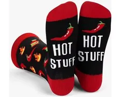 SilverAndCoco - Crazy Fun Crazy Socks Clothing / Nice Funny Happy Thick Men Man Woman Socks / Ladies Men House Socks Birthday Gift Sock Outfit Cotton / Men Women Saint Nicholas Shoe Christmas Gift - Hot Stuff