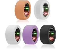SnelShoppen - 5 Pack Ring Case voor Oura Ring Gen 4/3/Samsung Galaxy/ULTRAHUMAN Air - Anti-Scratch, Elastische Siliconen Hoes, M voor 11', 5 Kleuren v