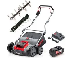 IKRA Bosch 36 V 3-in-1 accu-verticuteermachine en gazonbeluchter IB-SR 36, inclusief twee rollen, incl. 36V accu (4,0 Ah) en oplader