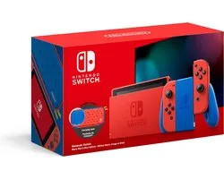 Nintendo Switch Console - Rood / Blauw - Nieuw model - Super Mario Limited Edition