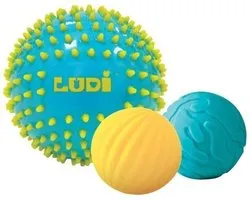 Ludi - 3 Sensorische ballen - Motorisch speelgoed - Sensorisch speelgoed - Peuter speelgoed