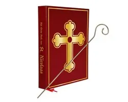 Combi-set Sinterklaas - goude staf - grote boek - sinterklaas/goedheiligman - pakjesvaond - sinterklaas accessoires