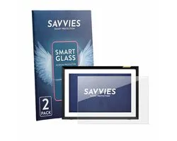 2 Stuks Savvies Screenprotector - geschikt voor Nixplay Klassischer 10.1" HD-Touchscreen - beschermfolie glas transparant