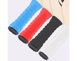 SnelShoppen - 4Pcs Pickleball Paddle Grip Tape, Racket Grip Tape, Vochtabsorberend, Comfortabel, Vervangende Handgreep Tape, Red, Black, Blue, White v