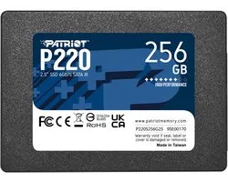 Patriot P220 - Interne SSD - 256GB - 2.5 inch - SATA III - 550MB/s