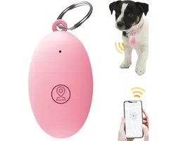 Sleutelvinder - 1 Stuk - Smart Finder Tag - Draagbare sleutelzoekertag - Bluetooth-tracker - Houd uw sleutels, portemonnee, bagage, huisdieren en tas in de gaten - Slimme GPS-locatiebepaling - Geschikt Voor iOS en Android - Draadloos - Roze
